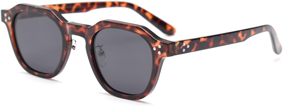 Zonnebril vrouwen TR90 montuur zonnebril polygon mannen retro glazen