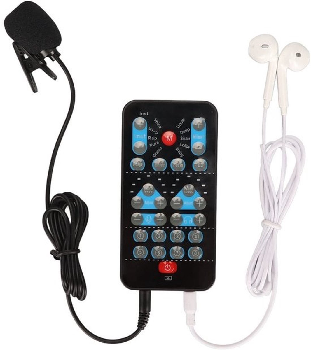 Allecto - Handheld-stemvervormer - Geluidsveranderaar - Verbeter jouw geluidservaring - Compact formaat - Ideaal voor dj's - Geschikt voor mobiele ...