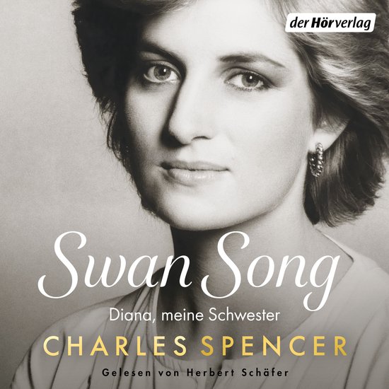 Portret van Diana, met de tekst 'Swan Song' en 'Diana, meine Schwester', Charles Spencer.
