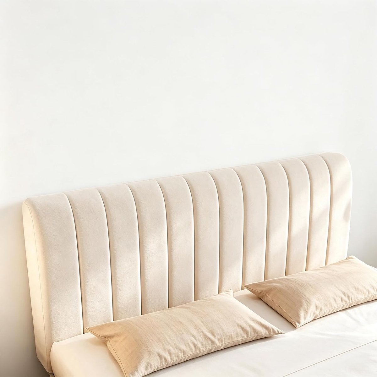 Hoofdeinde voor bed, 180 cm, beige, wasbaar, antislip