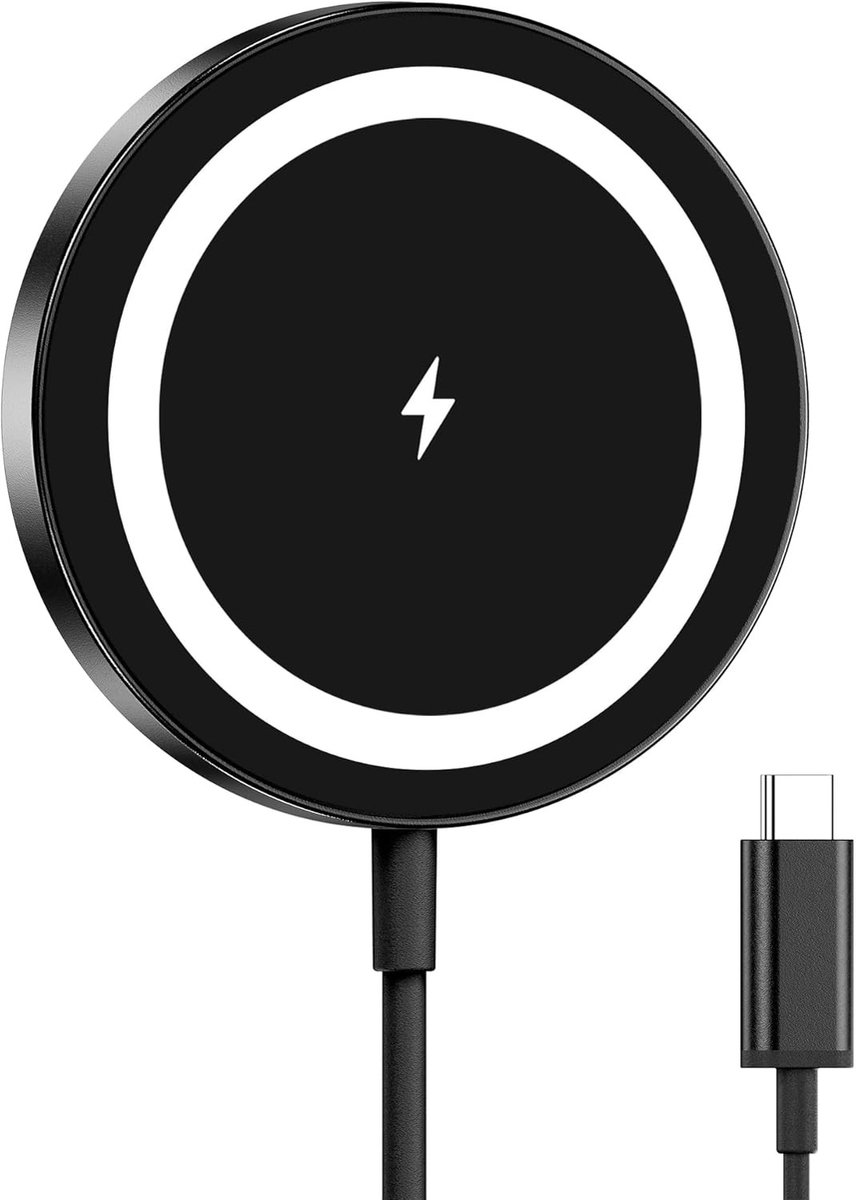 Magnetische Oplaadpad voor iPhone 16/15/14/13/12 Series en AirPods 3, Snelle Draadloze Oplader met MagSafe Technologie
