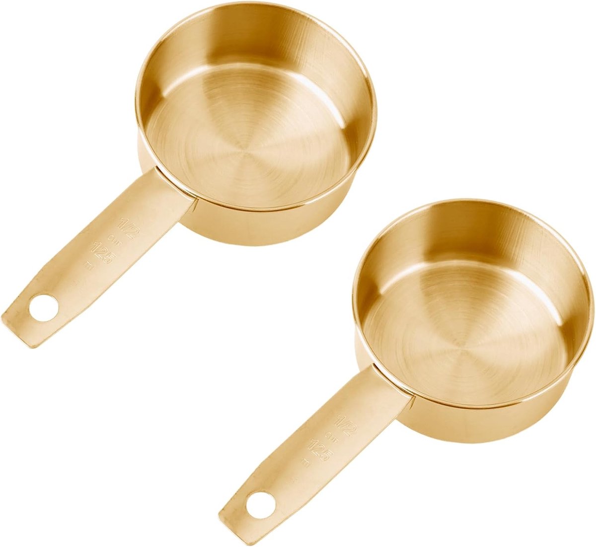 2st Maatschepjes Van 1/2 Kopje, Maatschepje Van 125ml (Gold)