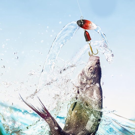 Draaiende Kunstaas 360 Graden Roterende Swimbait Jig | Kleurrijk Vis Lokaas En Accessoires Met Een Lepel Aas Geschikt Voor Baars, Forel, Zalm In Binnenwater En Zoutwater — afbeelding 2
