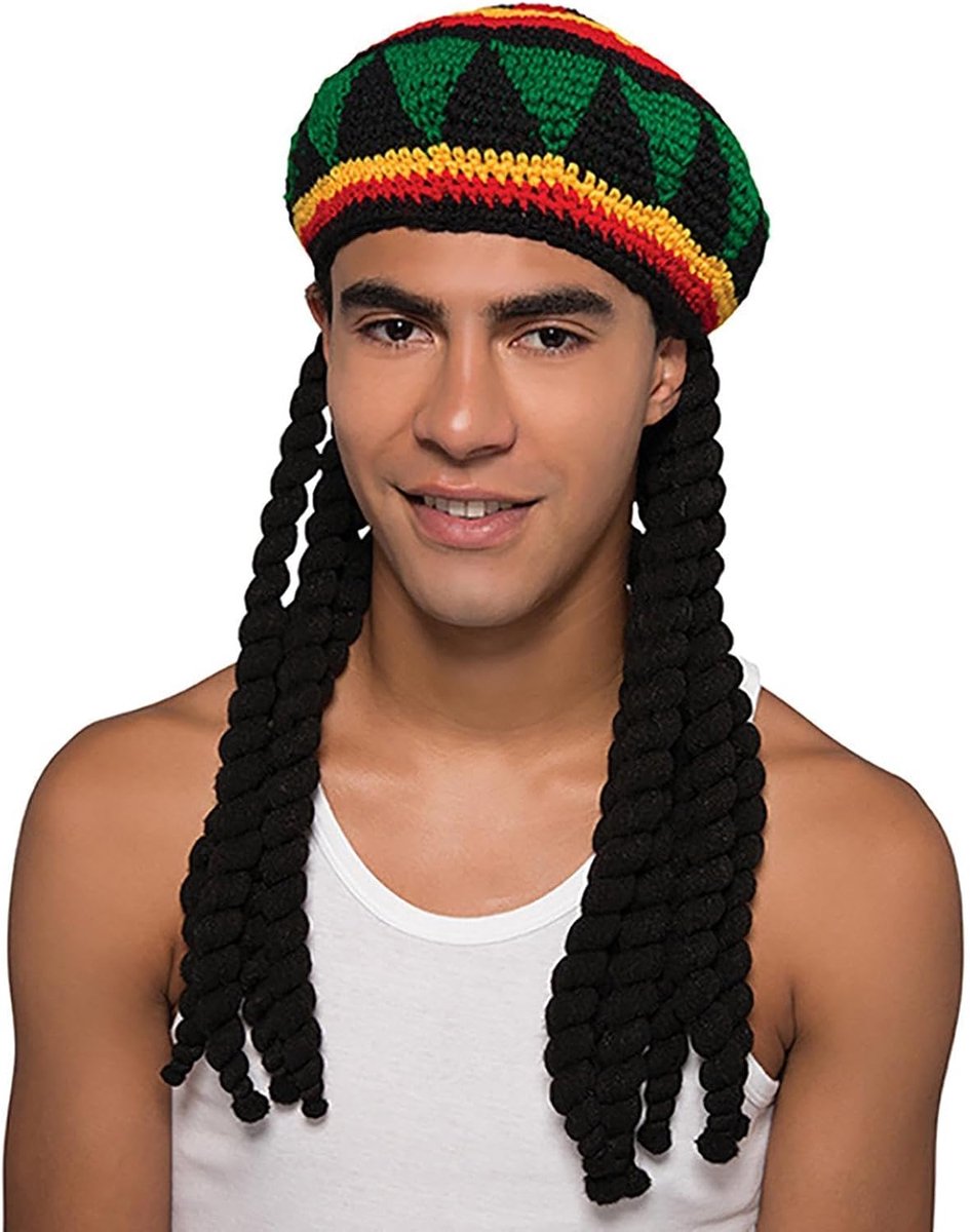 Muts Comfortabele Grappige Halloween Cosplay | Jamaicaanse Kostuum Accessoires Voor Vakantie Carnaval Festival Feestje Optocht Concert Verkleding Rollenspellen Casual
