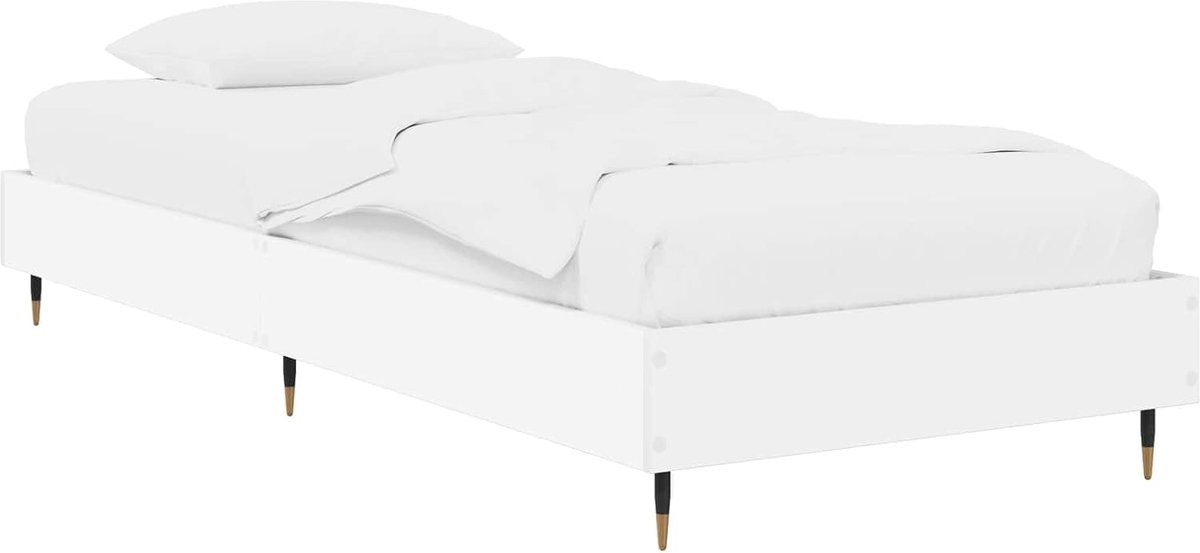 Houten rechthoekig design Wit 80 x 200 cm