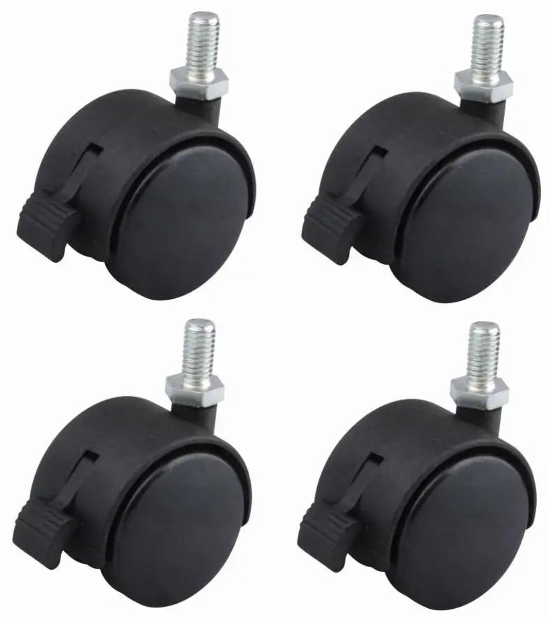 meubelkasten 40 mm - met rem - tot 40 kg per wiel - ideaal voor binnengebruik - SnelShoppen