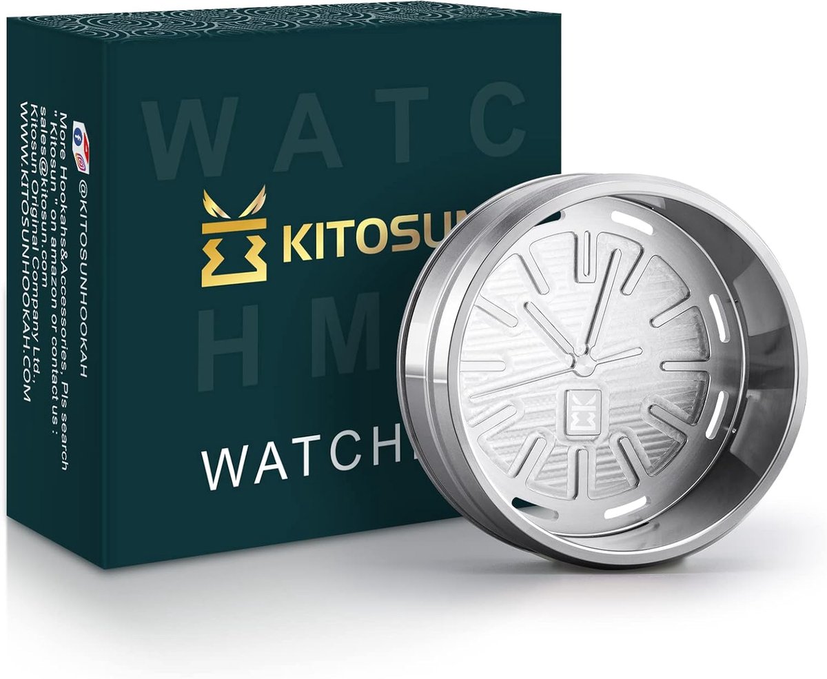SnelShoppen - Kitosun HMD Kolenhouder voor Houtskool - RVS Heat Management System voor 3 Stuks 26mm Kokos Kolen - Perfect voor BBQ, Kamperen en Tuinfe
