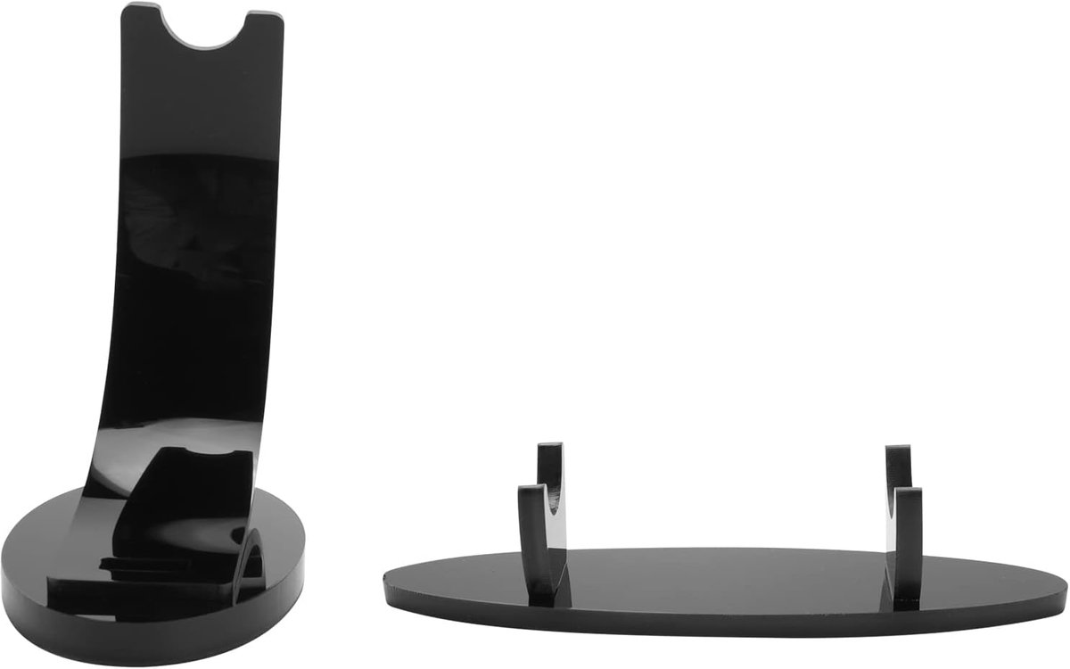 SnelShoppen - 2 Stuks Acryl Pennenhouders, Staande Potloodhouder voor Fountain Pens en Balpennen, Zwart, Perfect voor Thuis, Kantoor, School en Feeste