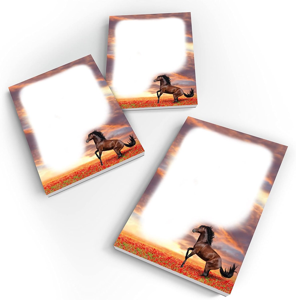 Mini notitieboekjes paarden - A7 formaat - 12 stuks - Perfect voor verjaardagsfeestjes - ShopVlot