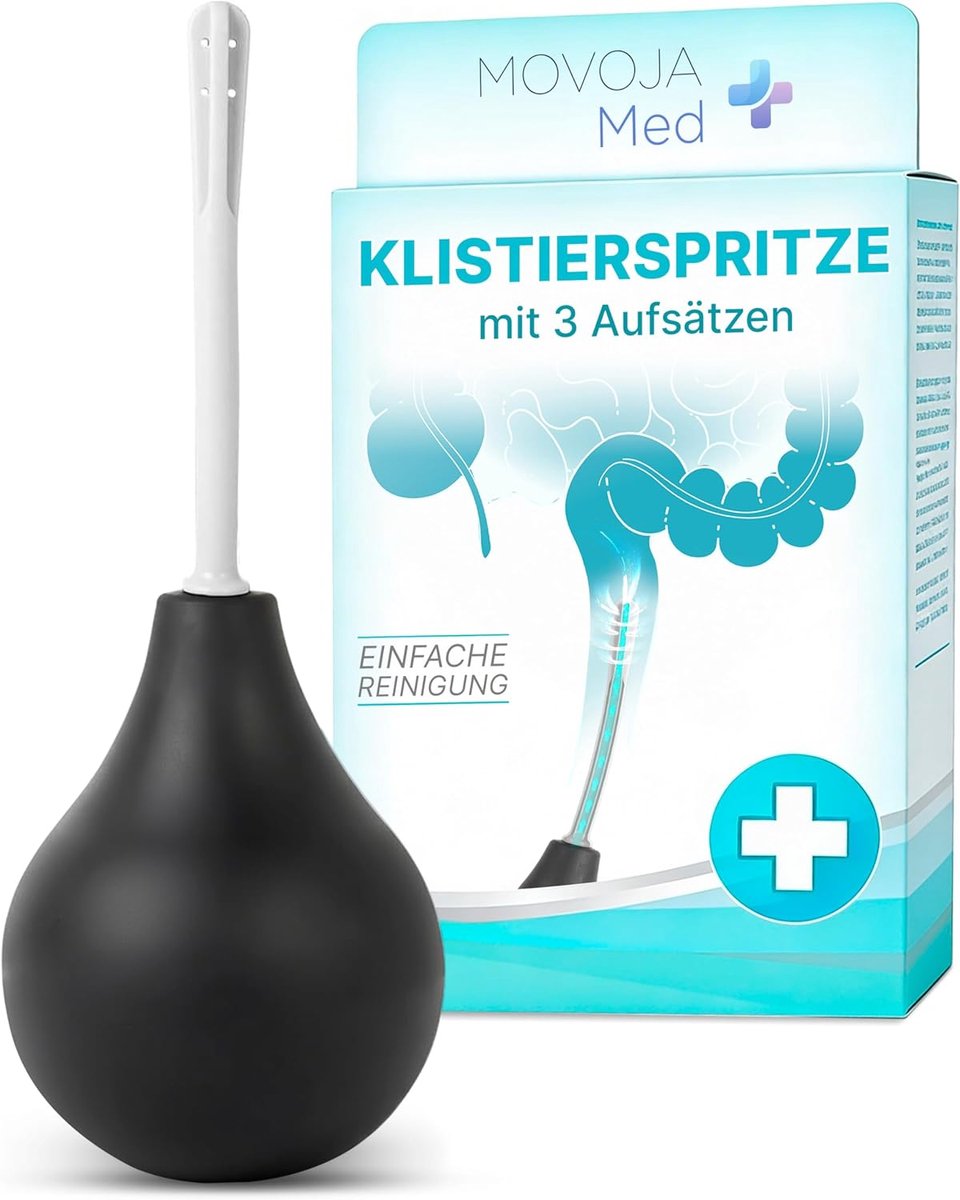 Klisma 225 ml - Medisch siliconen - 3 verschillende opzetstukken - Optimale darmreiniging - ShopVlot