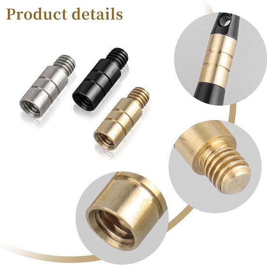 9 stuks 3 kleuren 2 gram dartgewichten messing add accentuator dartpijlen met gewicht darts accessoires voor darts met 2ba-schroefdraad dart-accessoires voor dartcontragewicht, 16 mm, — afbeelding 2