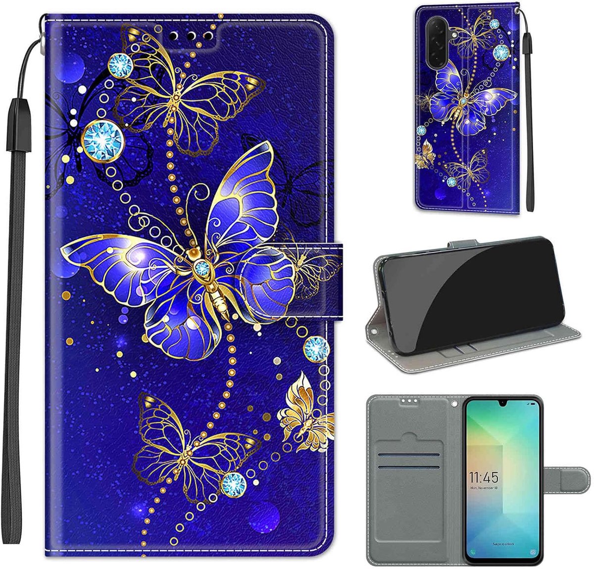 Portemonnee Telefoonhoes voor Samsung Galaxy A26 / A17 Blauw