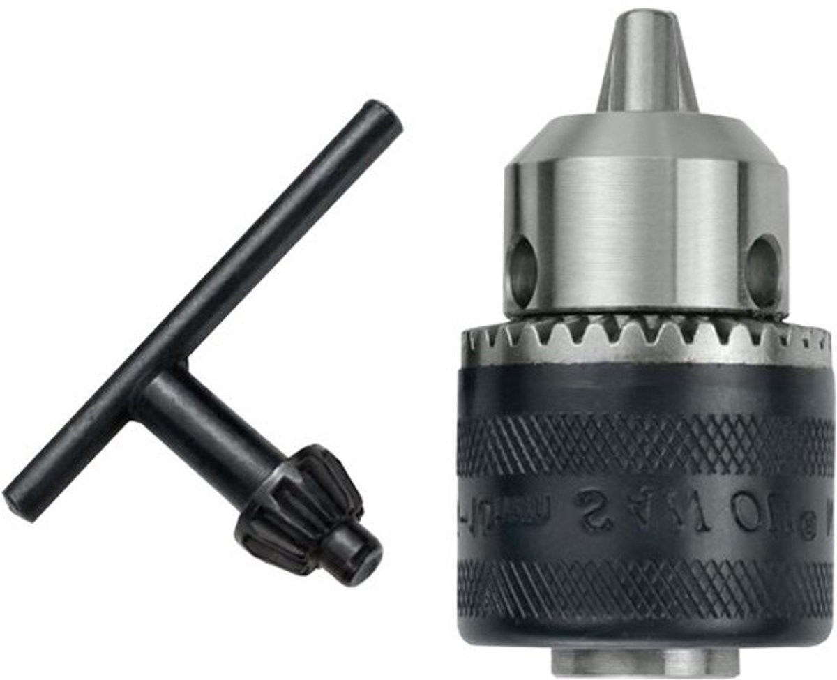 Adapter voor elektrische boor - Conversiekop - Voor materiaalbewerking - Staal met hoog koolstofgehalte - 15-10 mm - Grijs