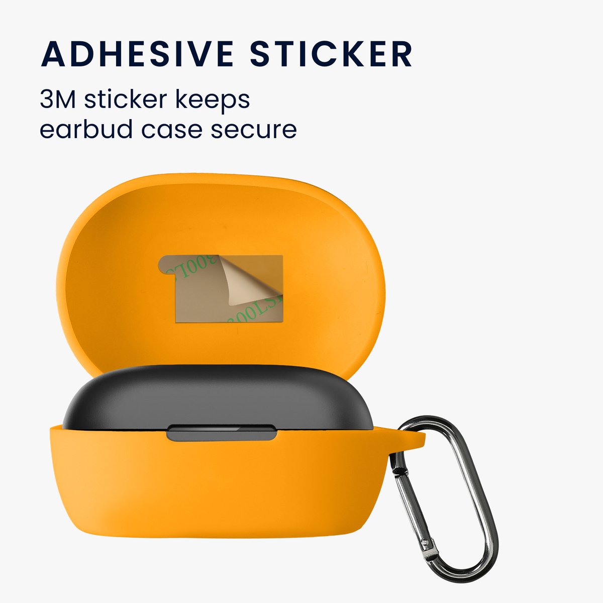 kwmobile cover voor oordopjes case - geschikt voor Bose QuietComfort Earbuds - Trendy beschermhoes draadloze oordopjes in oranje