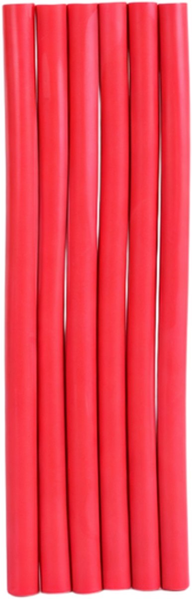 Krultangen - Set van 6 - Zachte schuimkrullers voor lang haar - Zachte sponskrullers in verschillende maten - Schuimkrullers met kliksysteem - Krultangen voor 's nachts die geen verwarming nodig hebben - Geschikt voor vrouwen, meisjes en kinderen.