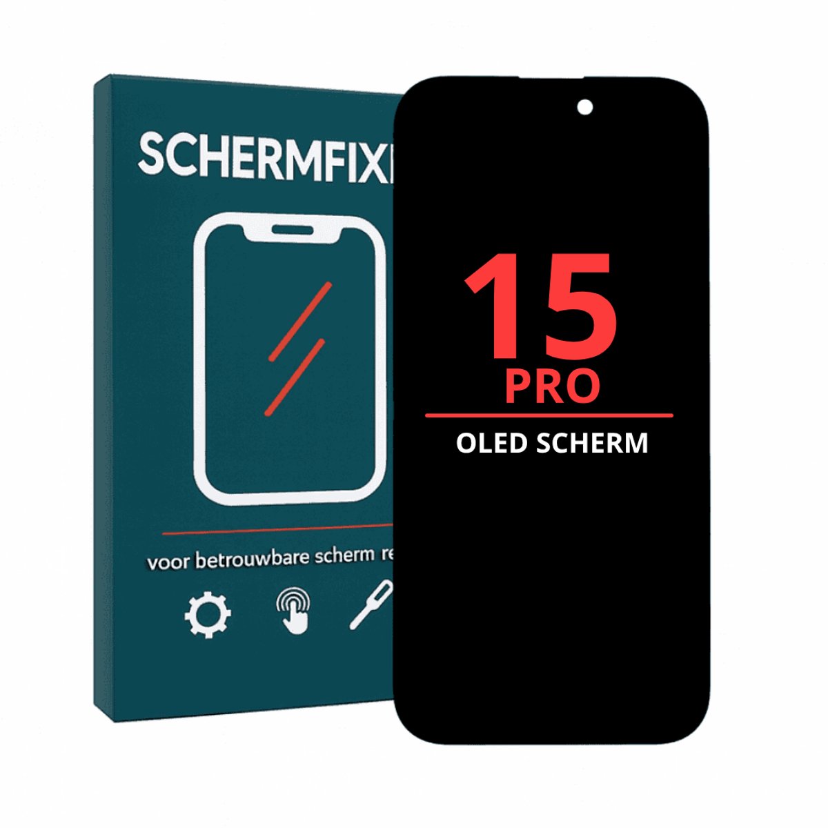 iPhone 15 Pro Scherm - OLED Display - A+ Kwaliteit - met Framesticker