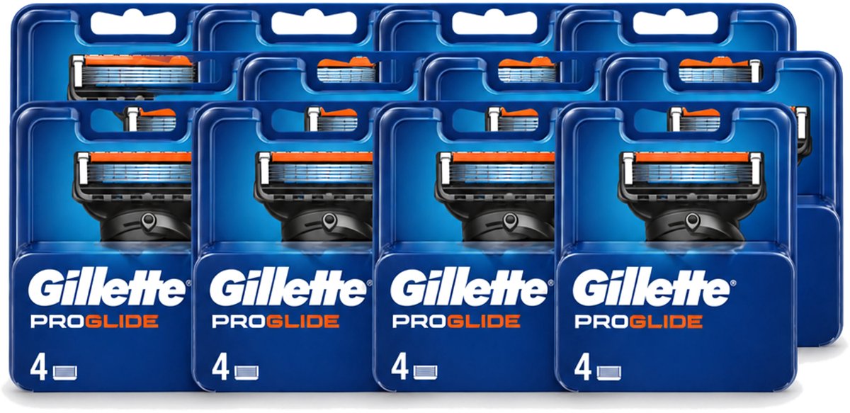 12 x Gillette - Fusion5 ProGlide – Scheermesjes – Navulmesjes – 4 Mesjes - Voordeelverpakking - 12 stuks