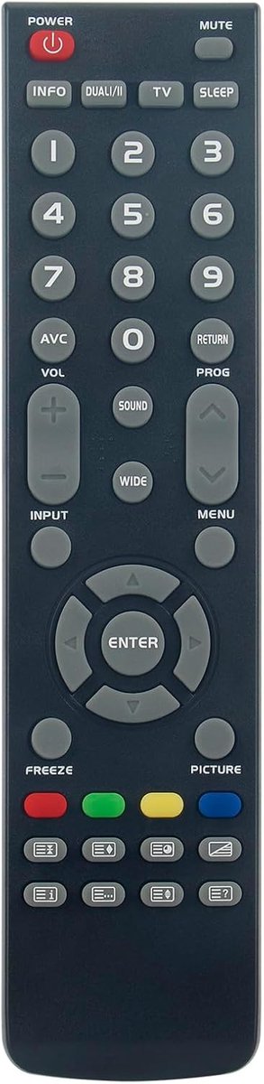 AULCMEET RC00147P Replacement Remote Control Compatible With Hannspree 4K OLED Smart TV XVS37 T73B XVJT02-32 XVJT02-37 - ShopVlot