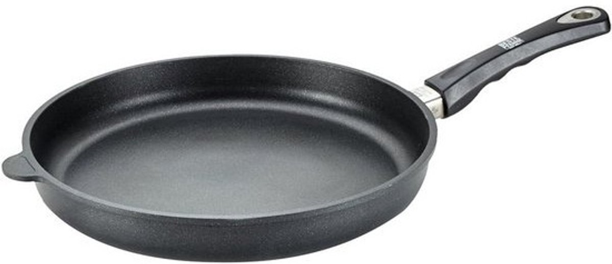 Gietijzeren koekenpan 32 cm - Met antiaanbaklaag - Geschikt voor gas en keramisch