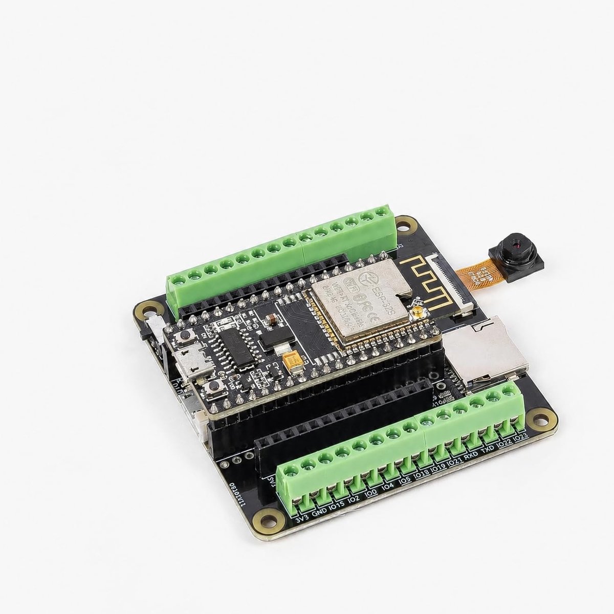 ESP32 Camera Pro Kit met WROOM 32E Module, Ontwikkelbord, Oplaadbare Batterij en Micro SD Slot voor Arduino Projecten