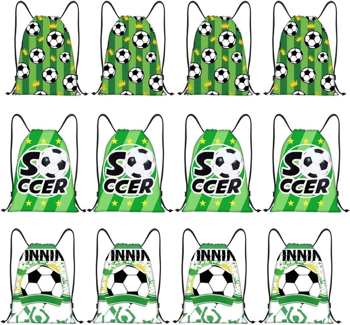 15 stuks, voetbalfeest, trekkoord, rugzak voor kinderen, feest, cadeauzakjes, kinderverjaardag, gymtas, gastgeschenken, feestzakjes, benodigdheden (model 2)