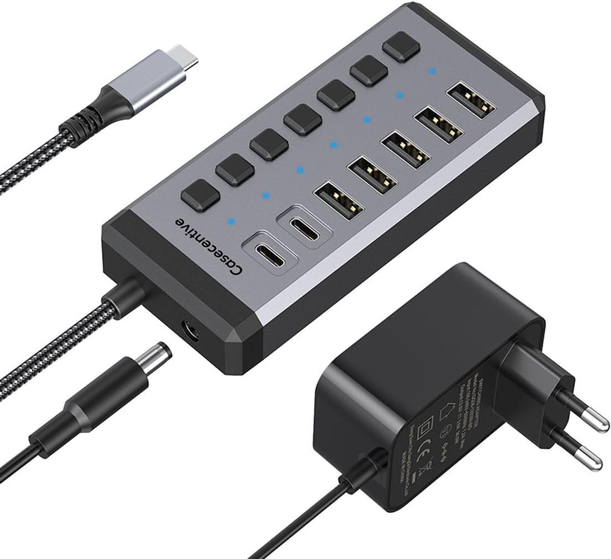 Casecentive 7-in-1 USB-C 10Gbps Charging Hub - ShopVlot