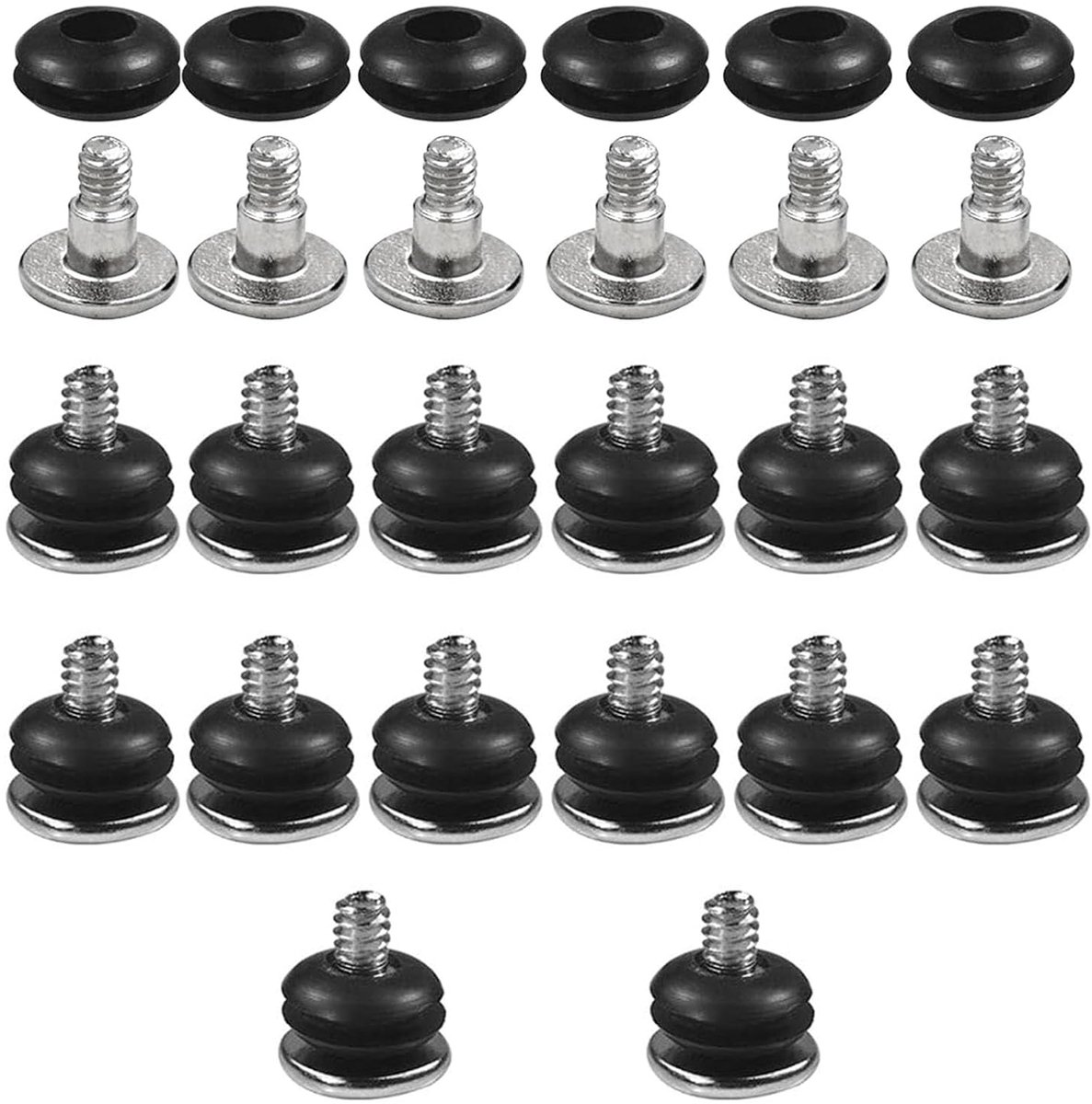 Shockproof Computer Case Screws 20 Pieces with Rubber Washers for Hard Drive - Impact Resistance and Shock Absorbing - ShopVlot