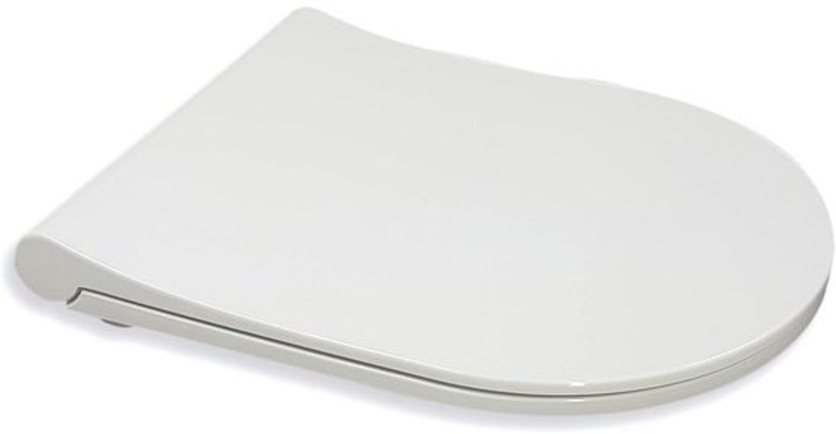 Toiletbril - wc-deksel - badkamer vernieuwen - softclosemechanisme - D-vorm - wit