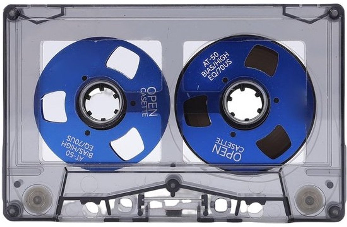 Cassettebandje voor muziekopname - Audiotape - Voor het vastleggen van muziek - Visuele spoeleffecten - 50 minuten - Stijlvol