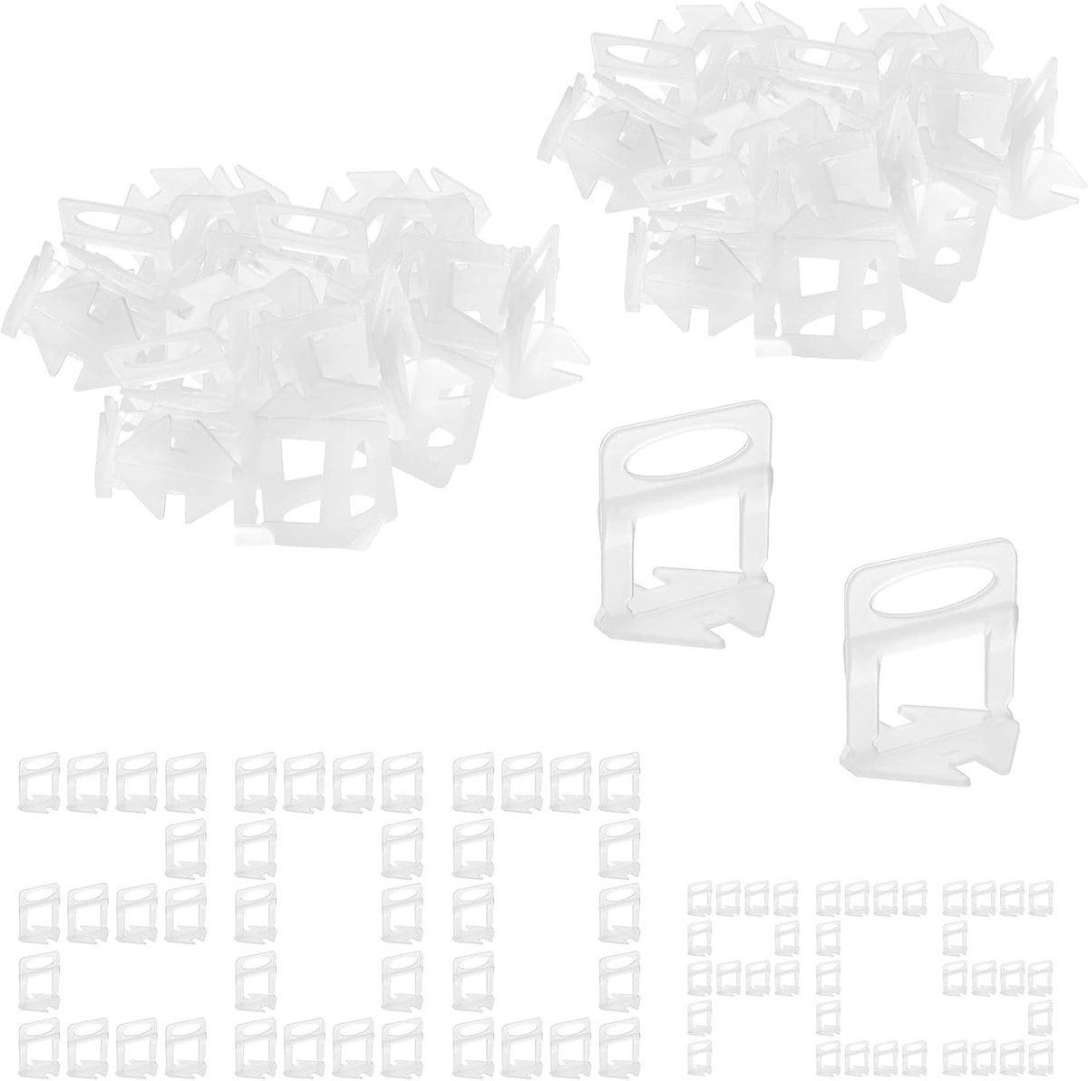 Cross Self Leveling 3 mm 200 Pieces Type T Leveling Tiles PP Cross Self Leveling Tile Inserts for Tiles 3 to 12 mm - ShopVlot