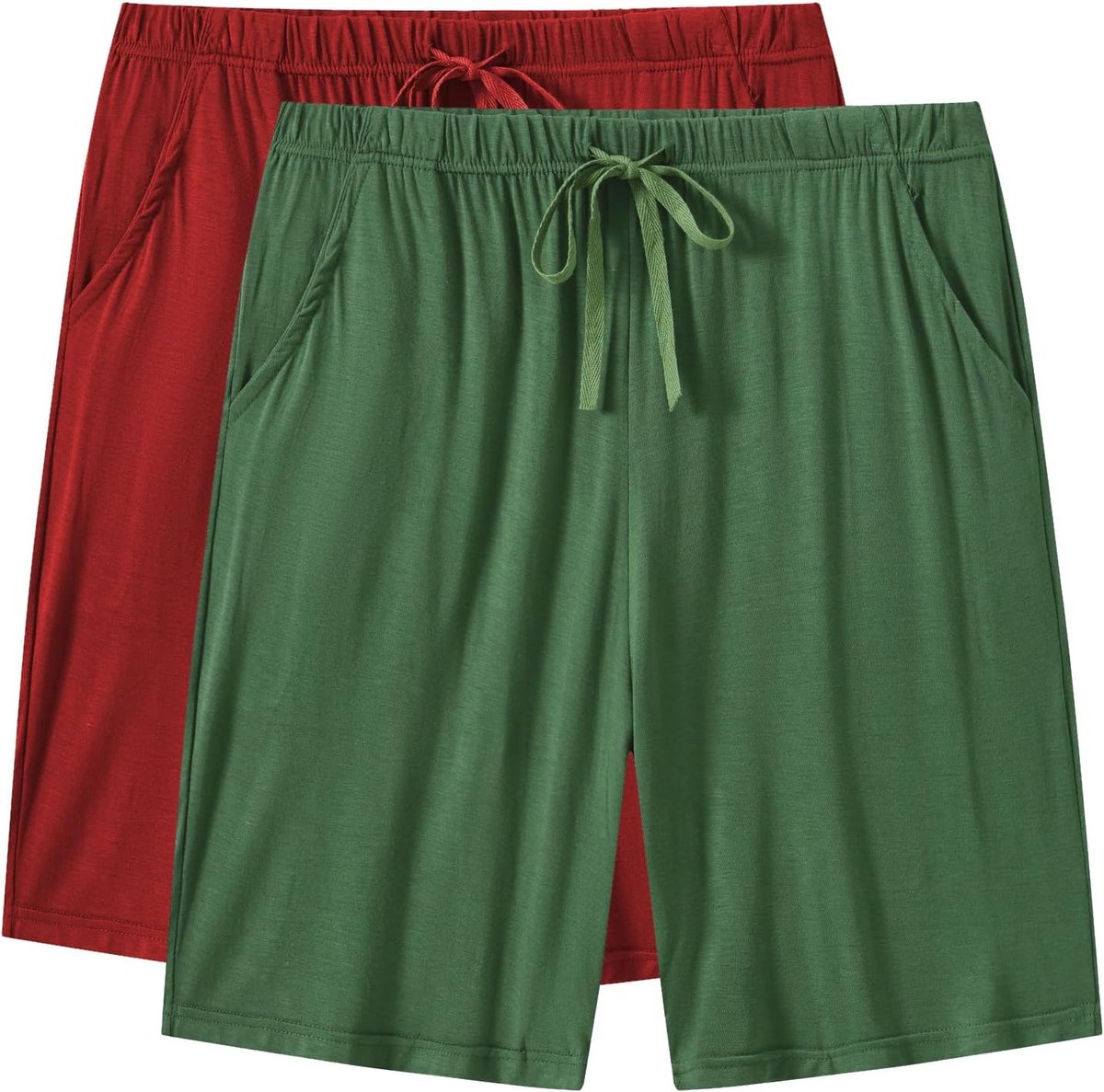Pyjamabroeken voor heren, korte modal, pyjamabroek, zacht, verstelbare taille, shorts