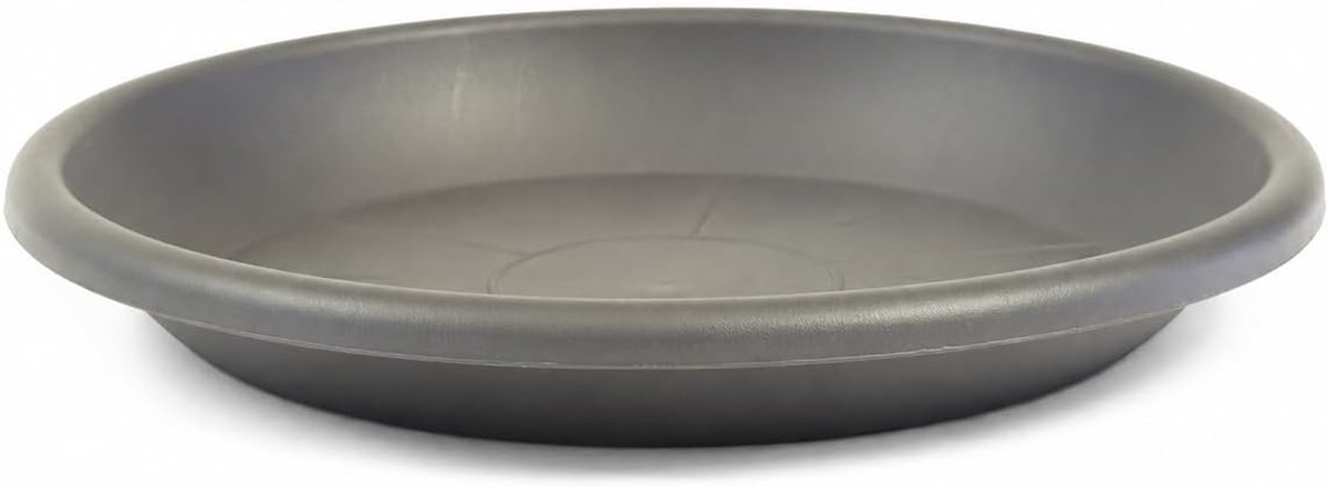 Bloempotonderzetter Antraciet - Onderzetter Bloemen Met 68 Cm Diameter En Hoogte 9,5 Cm - Plantenonderzetter Van Kunststof - Ronde Plantenonderpot