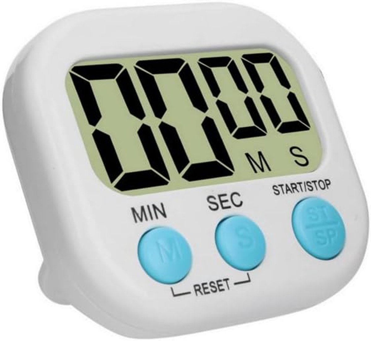 Korte tijdmeter, keukenwekker, stopwatch met magneet, eierwekker, digitale timer met lcd-display, voor koken, bakken, sporten, leren