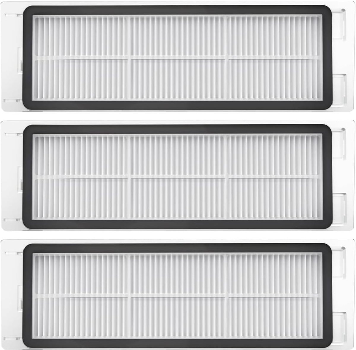 Robotstofzuigeraccessoires voor Roborock Q5+, 3 HEPA filters voor Q5, S6, S6 MaxV, S6 Pure, S5 Max, S5, E5, E4, E3, E2, wasbare E11 luchtfilter, vervangingsfilter