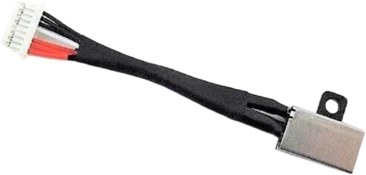 DC IN Power Jack oplaadaansluiting stekker kabel voor Dell Inspiron 13-7347 7348 7352 7353 7359 7368, 17-7773 7778 779 6VV22 06VV22 450.08504.0011 450.0011 450.0011 450.0011 450.0011 450.08504.