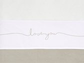 Jollein Laken ledikant 120x150cm Love you Nougat