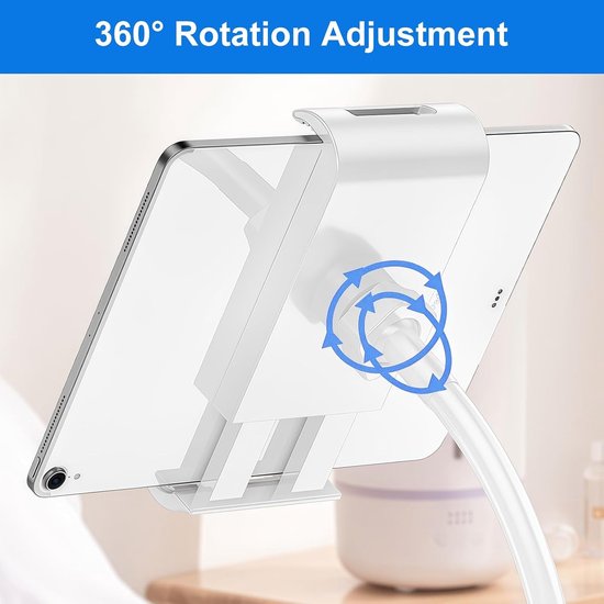 Verstelbare en Flexibele Stand voor Telefoon en Tablet van 75 cm - Ideaal voor Thuis en Kantoor Gebruik — afbeelding 4