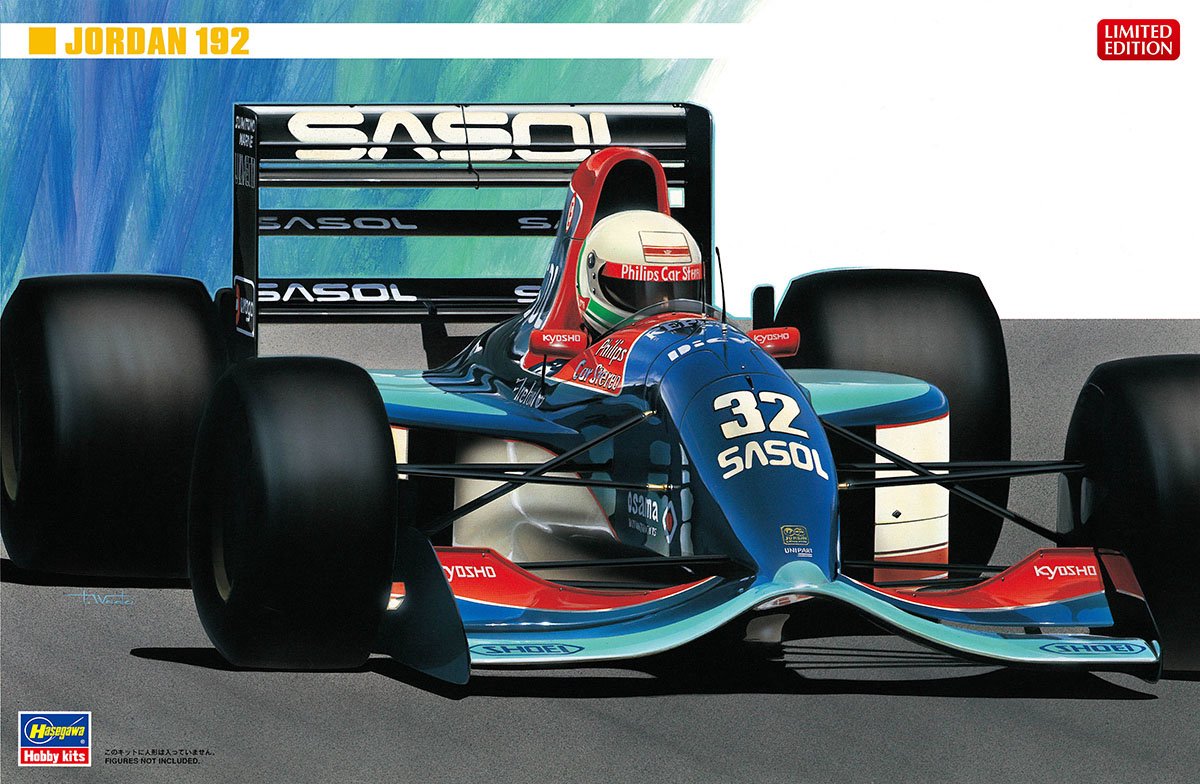 Hasegawa Modelbouwpakket Militaire voertuigen - 20368 Jordan 192 Yamaha 1992 - Britse Formule 1-auto Plastic - 1:24 - Modelbouw