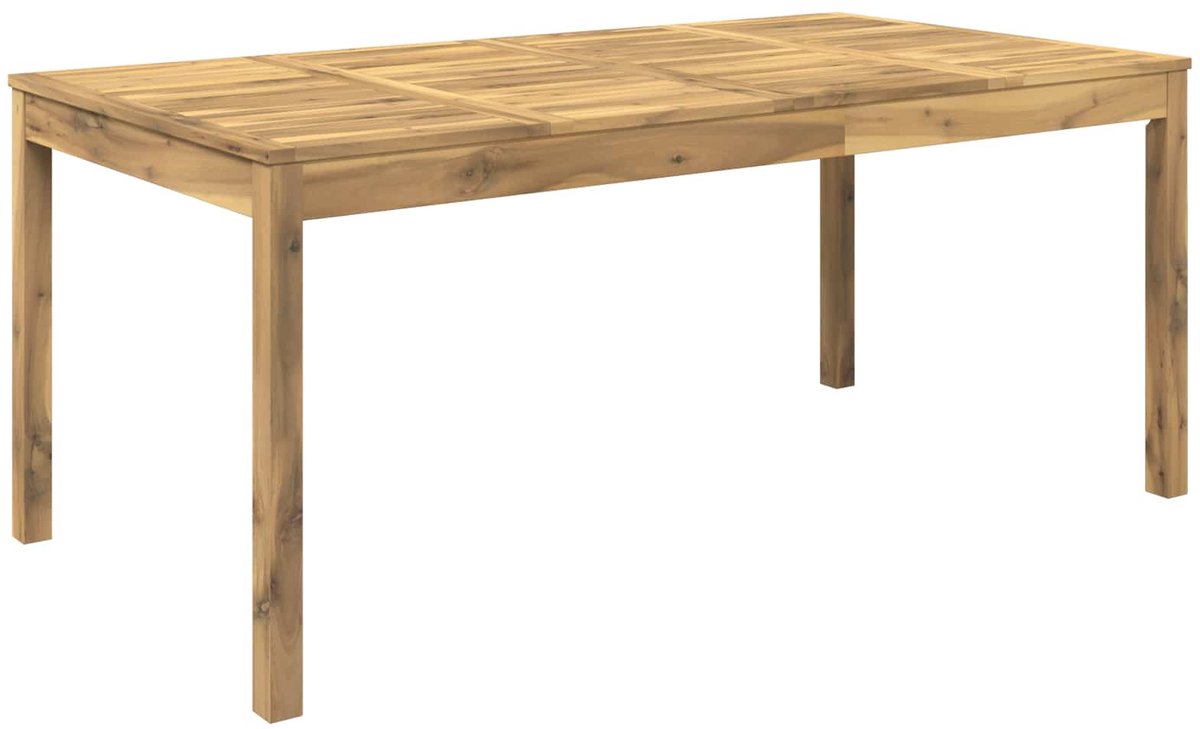 vidaXL Tuin - Eettafel - Witgewassen - 180 - x - 88,5 - x - 75 - cm