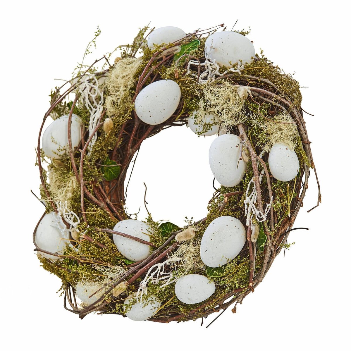 LOBERON Krans Lune groen/wit