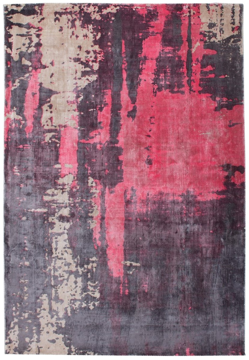Dutch XXL Vintage Vloerkleed | Tapijt | Ocean | Verweerd | Multikleur | 170x240 cm Rood / Beige / Antraciet