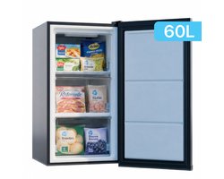 Joula Tafelmodel Vriezer - Vrijstaand Mini / Klein - 60 liter - 3 Vrieslades - Zwart
