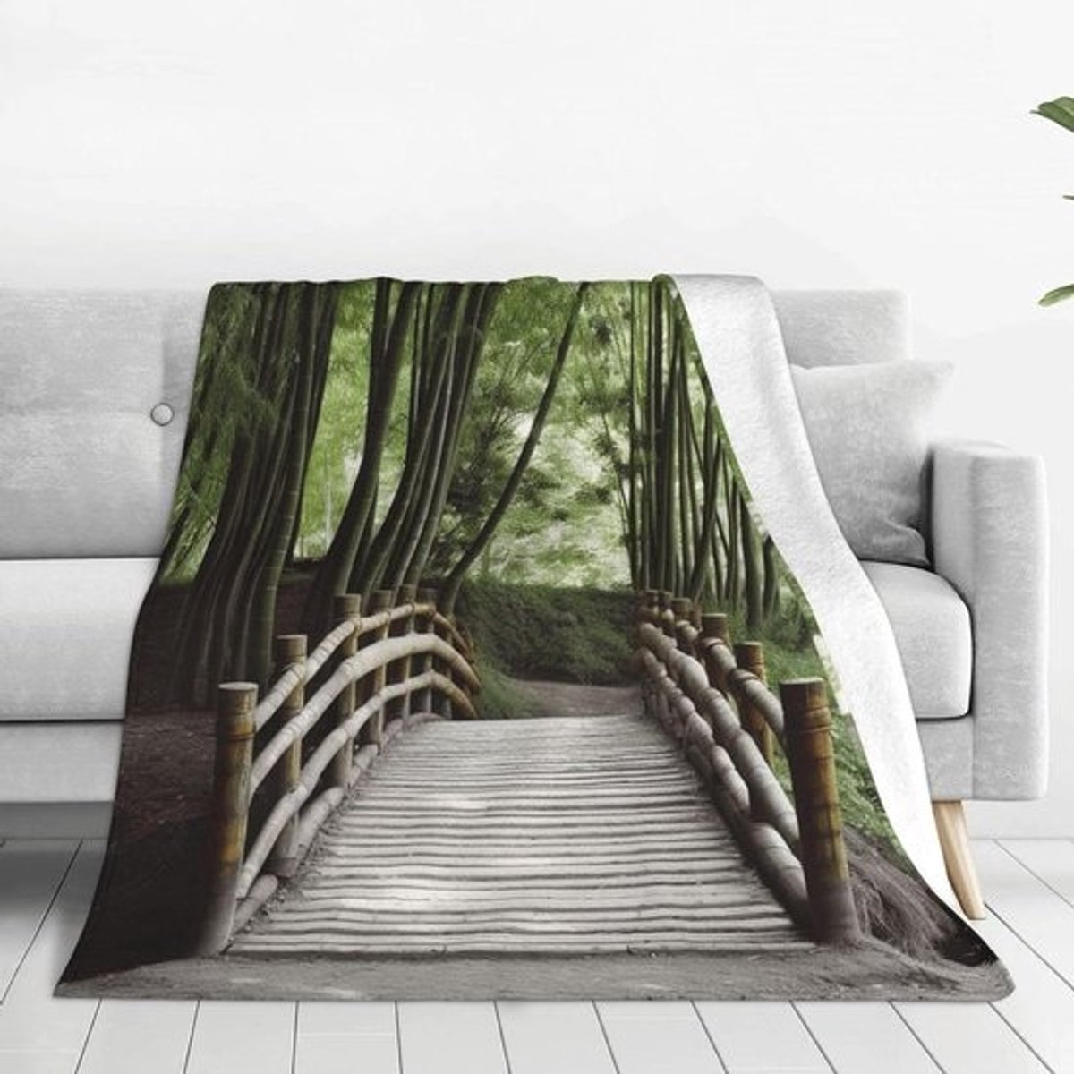 Microfleece Deken - Zachte Plaid - Gezelligheid Thuis - Ultra Zachte Flanel - 50"x40" - Zwart