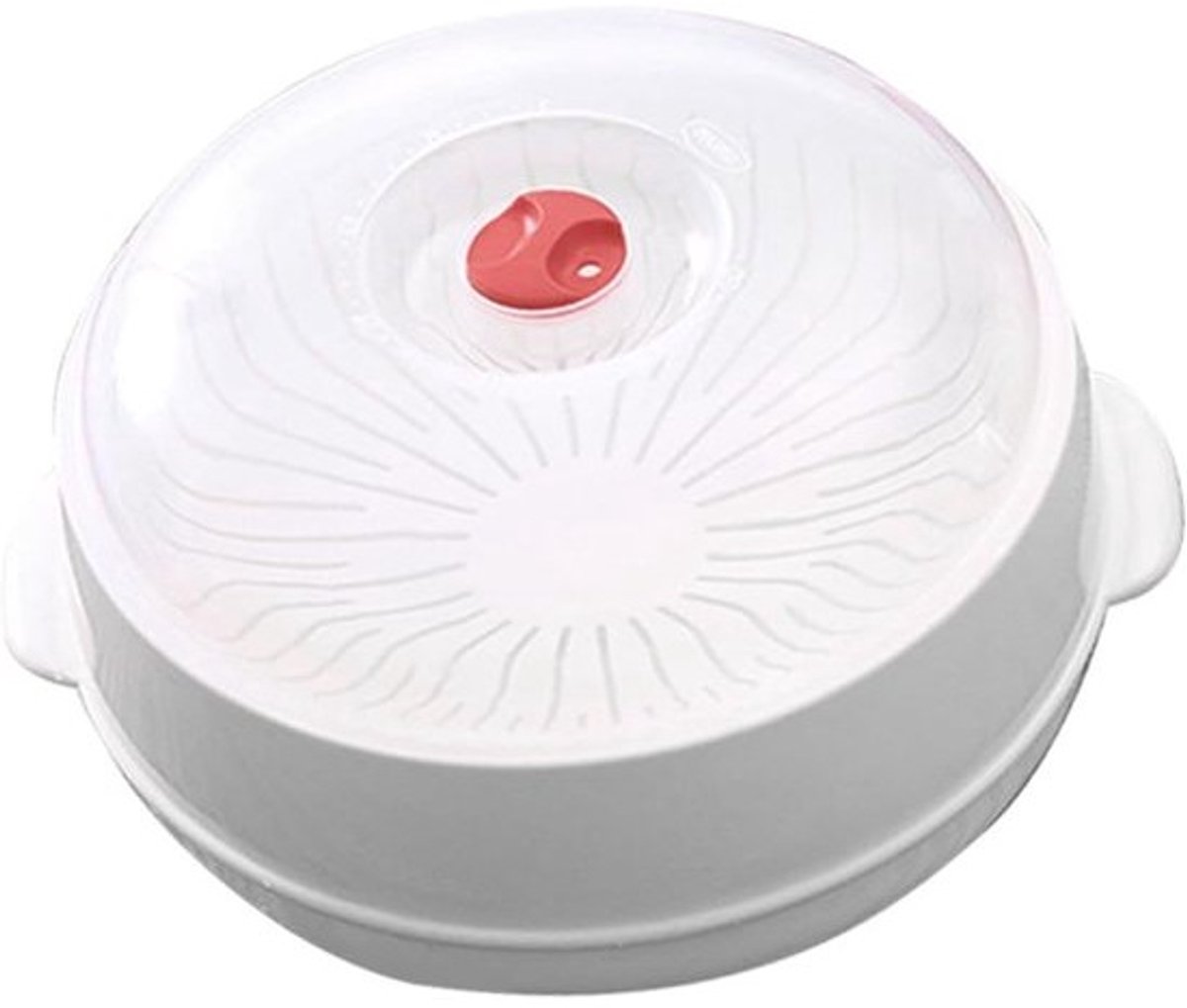 Magnetron Stoommandje - Keuken Accessoire - Gezond Koken - Behoudt Voedingsstoffen - 25x25x14cm - Wit