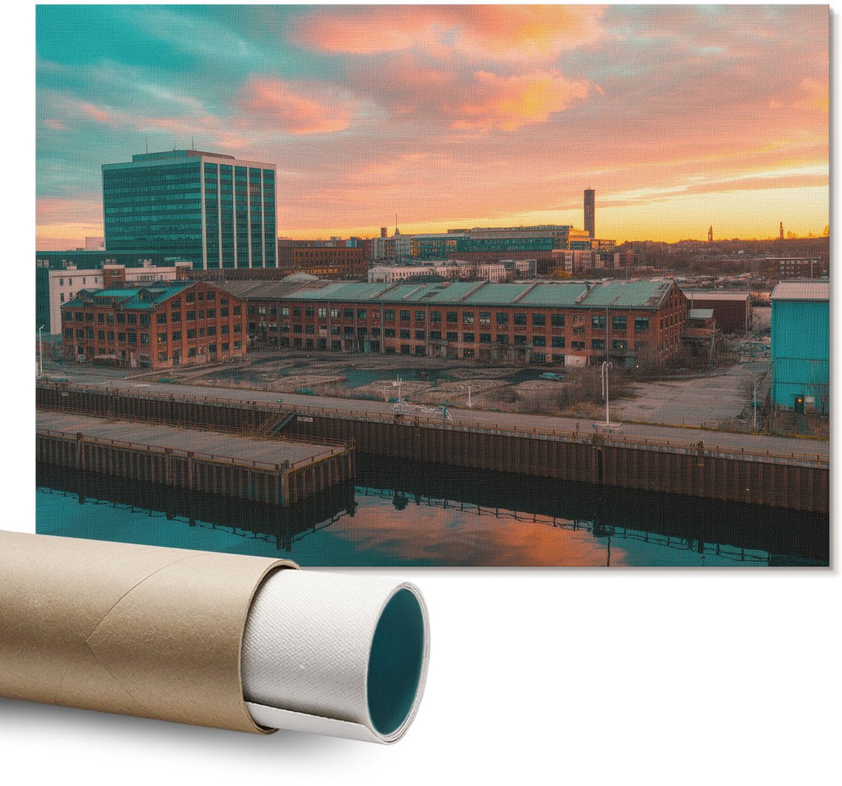Coloray Canvas Poster Polycanvas - Ik Hou Van Graffiti, Typografie - A1 - Zwart Poster - Rechthoek - Decoratieve poster - Kantoor - Popcultuur