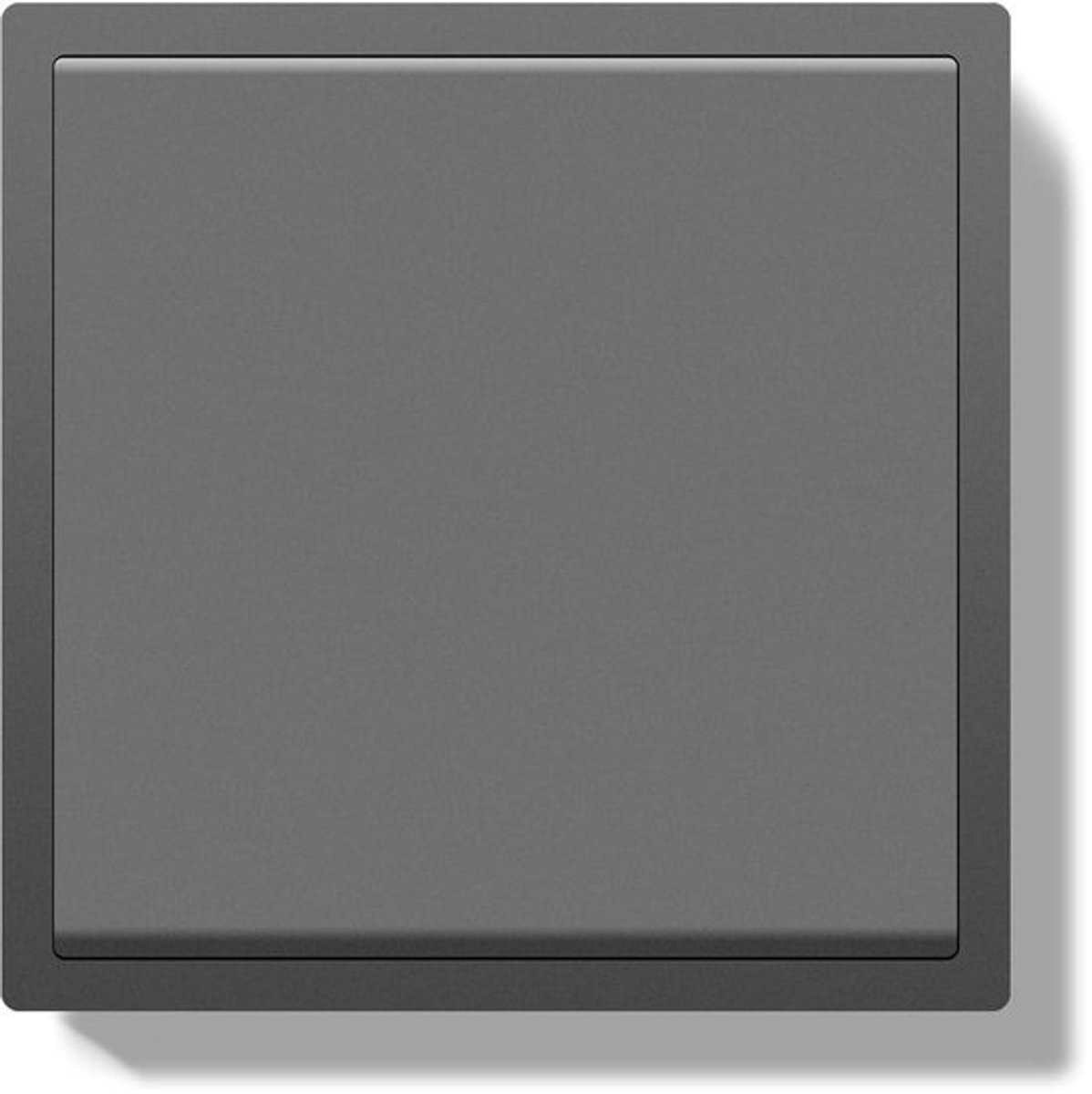 Inbouw Lichtschakelaar - Wand Wipschakelaar - Verlichting Bediening - Met Resetfunctie - 80x80mm - Grijs
