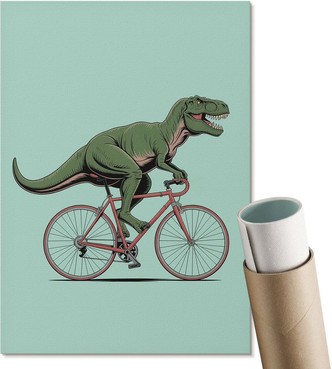 Coloray Canvas Poster Polycanvas - Vijfde Knoop, Illustratie - A2 - Zwart Poster - Rechthoek - Kunstposter - Woonkamer, Slaapkamer, Kantoor - Decoratief