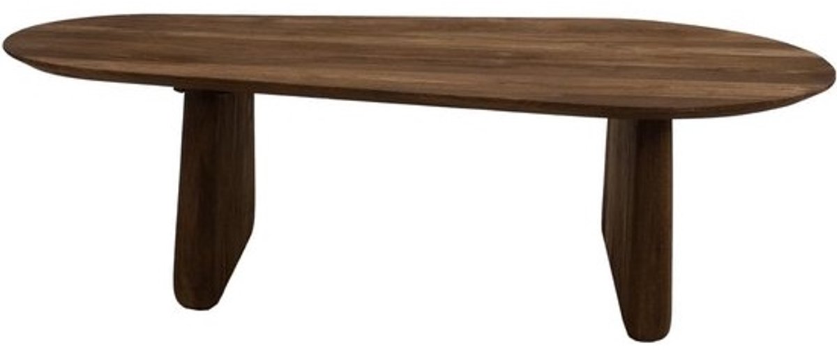 Salontafel Organisch - Koffietafel Mangohout - Woonkamer Decoratie - Unieke Vorm - 120x65x35cm - Bruin