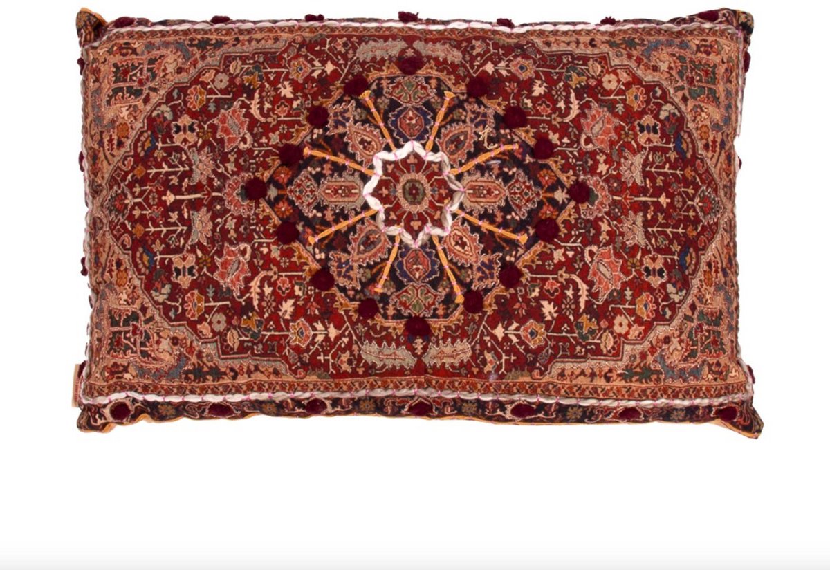 Imbarro Kussen - Sierkussen - Yiva - 100 % katoen velvet - 60x40 cm groen