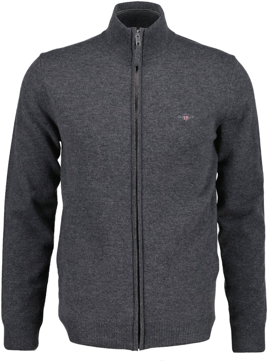 GANT Vest SUPERFINE LAMBSWOOL ZIP CARDIGAN Set van 1